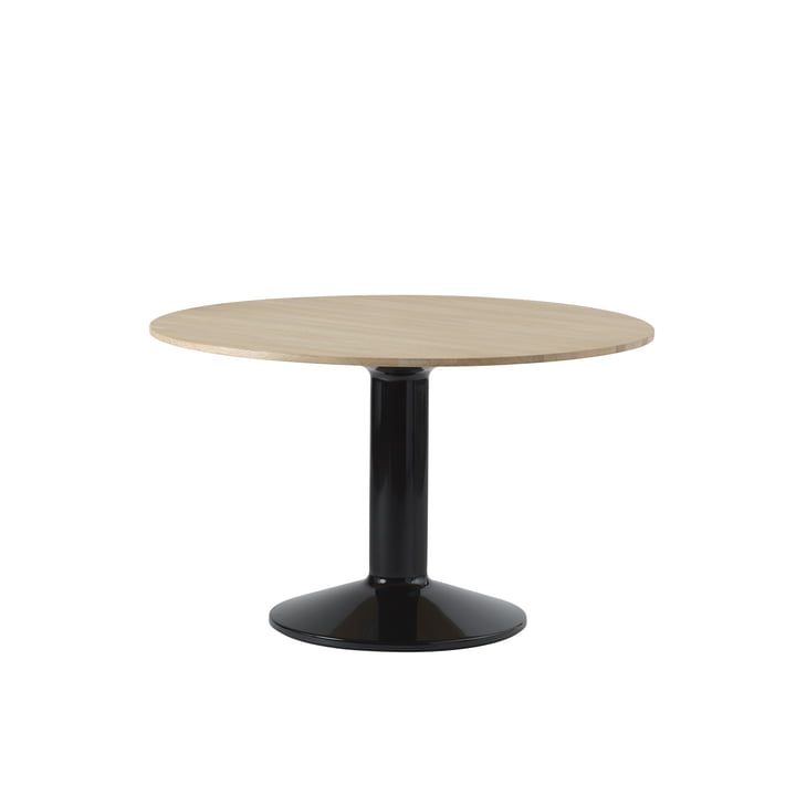 Muuto - Midst Eettafel, Ø 120 cm, geolied eiken / zwart