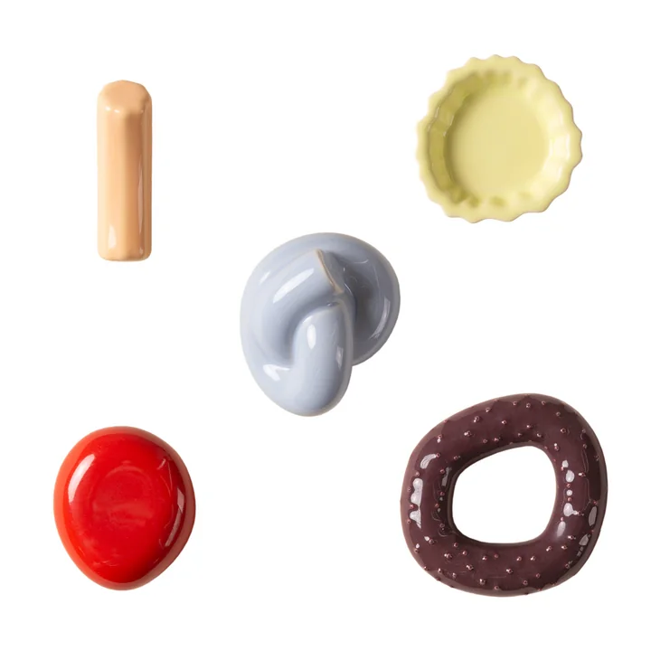 Fossil Muurhaak set van 5 van Schneid