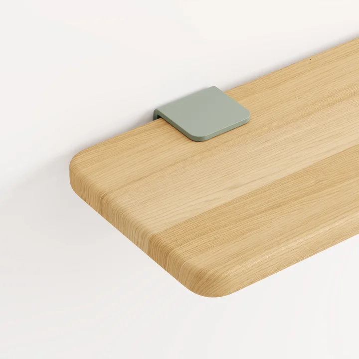 Wandhaak Bracked, eucalyptus grijs by TipToe