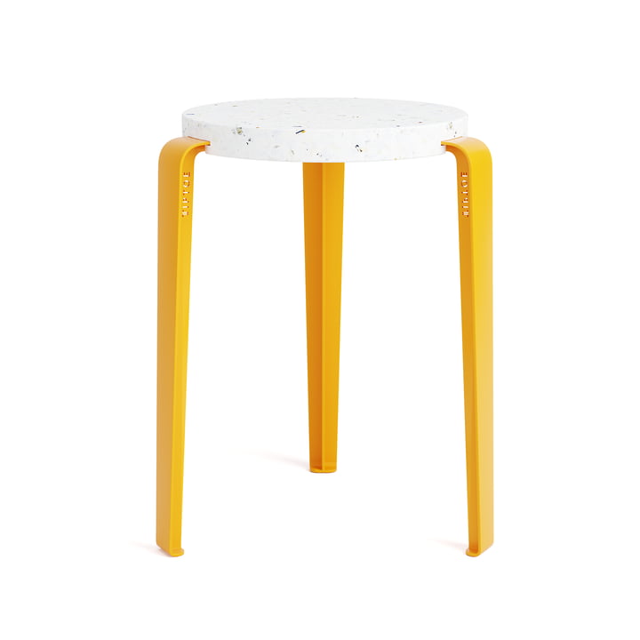 LOU Venezia kruk, gerecycled plastic / zonneschijn geel by TipToe