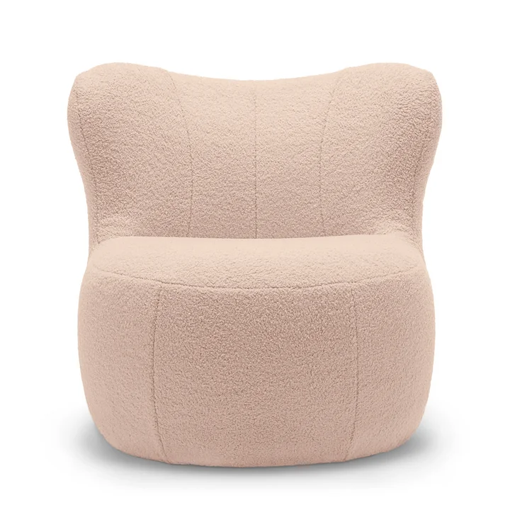 freistil - 173 Fauteuil (Teddy Edition), parelwit rosé (6531)
