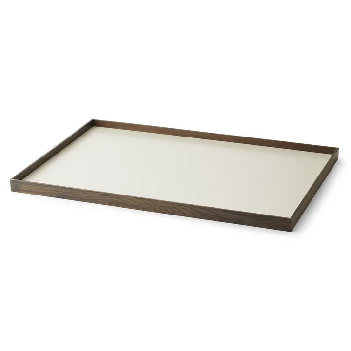 Frame Dienblad, groot, gerookt eiken / beige by Gejst