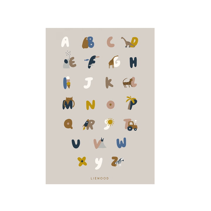 Beverly Poster, 50 x 70 cm, alfabet /sandy van LIEWOOD