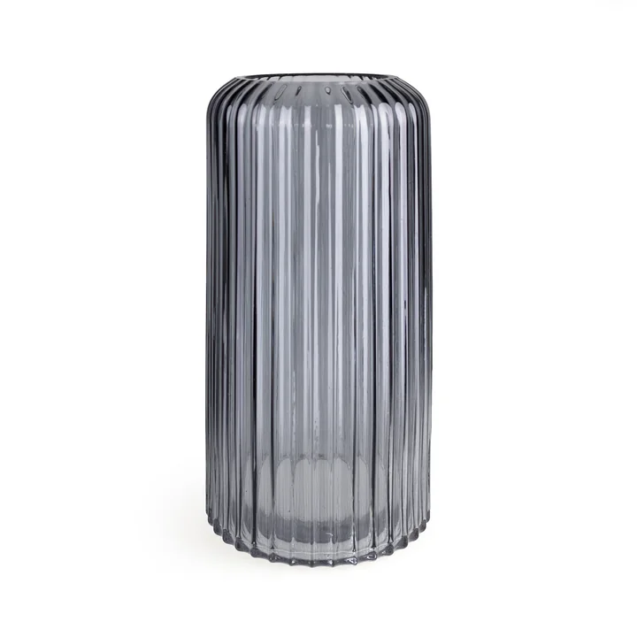 Collection - Glazen vaas Ø 11,5 x H 24 cm, grijs