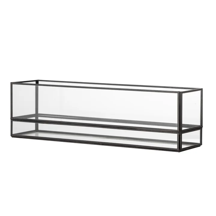 Bloomingville - Filula Windlicht, h 10 cm, zwart