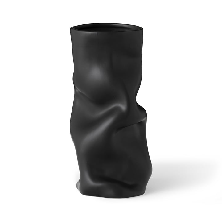 Audo - Collapse Vaas, H 30 cm, zwart