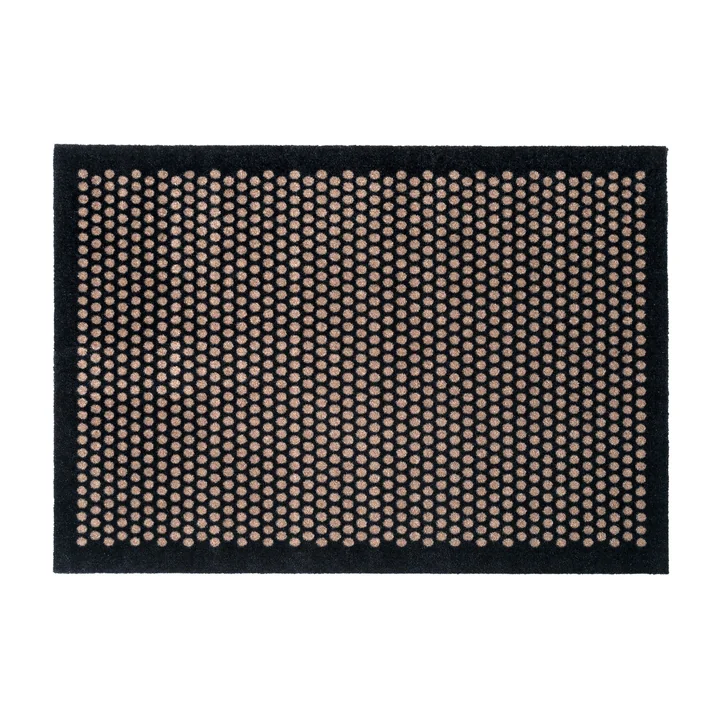 tica copenhagen - Dot Deurmat 90 x 130 cm, zand / zwart