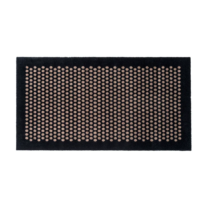 tica copenhagen - Dot Deurmat 67 x 120 cm, zand / zwart