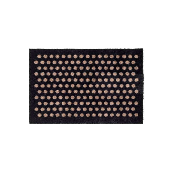 tica copenhagen - Dot Deurmat 40 x 60 cm, zand / zwart