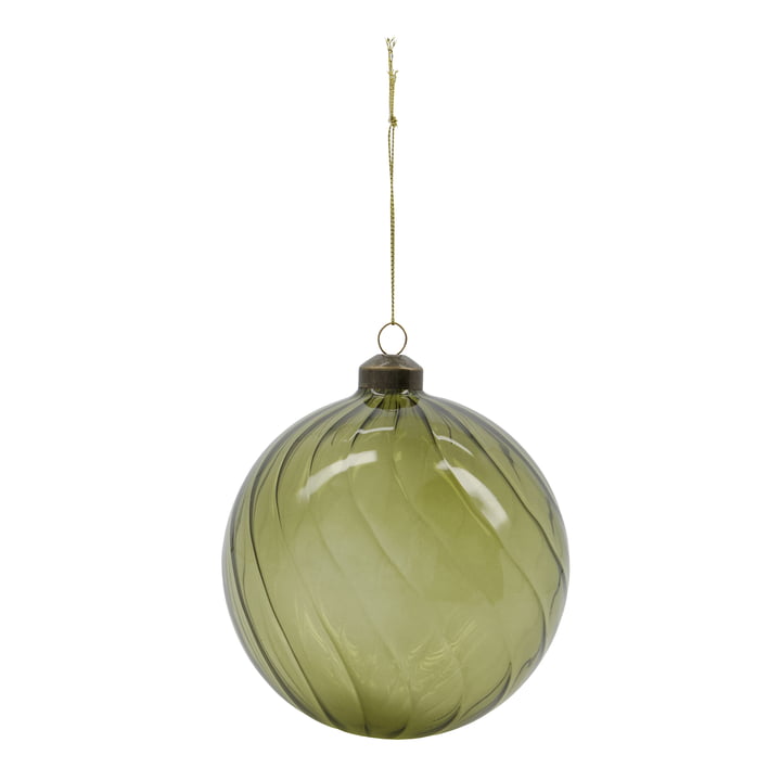 Fluted Ornament van House Doctor in de groene versie