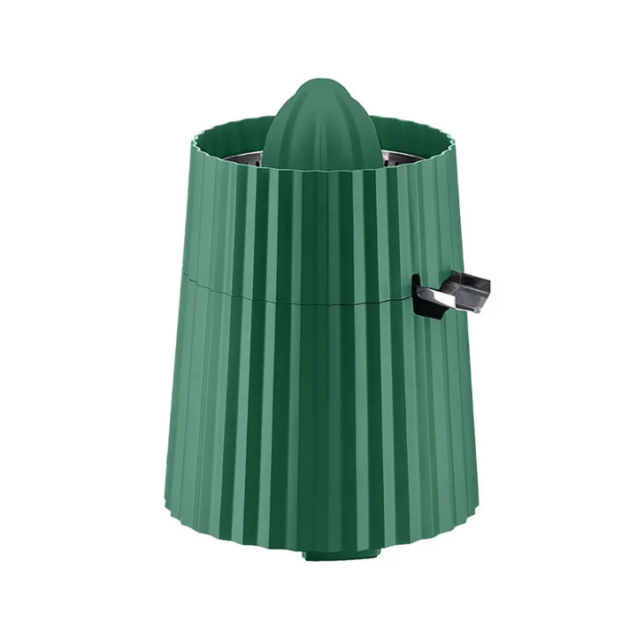Plissé Elektrische citruspers van Alessi in de kleur groen