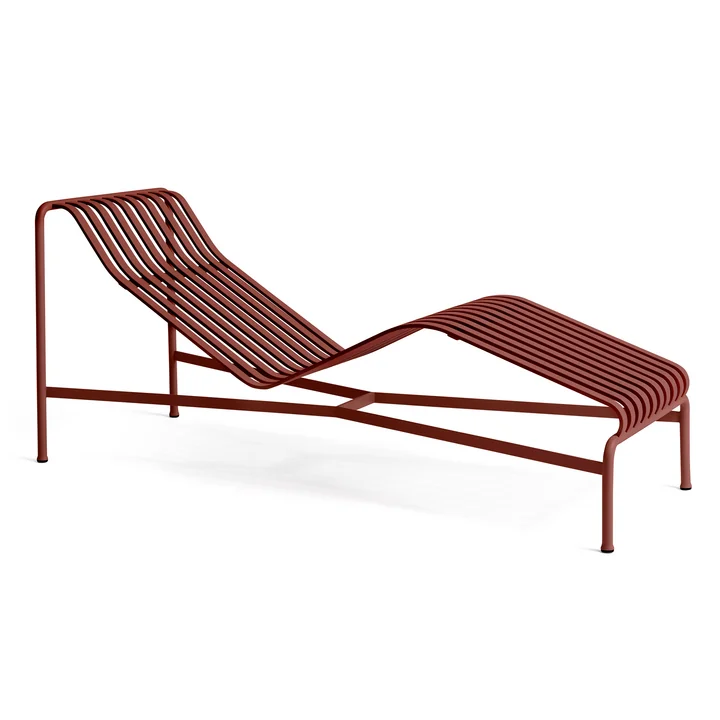 Palissade Chaise Longue HAY - Ligstoel, ijzerrood