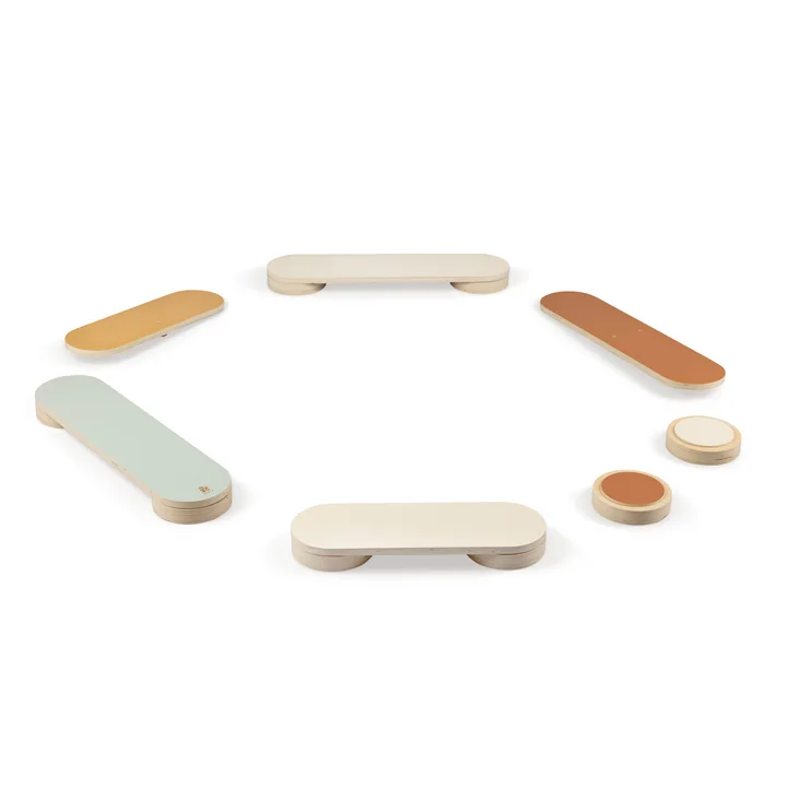 Balansbaan van hout, Woodland (set van 13) by Sebra