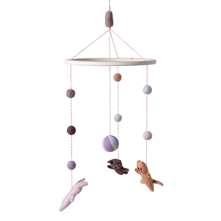 Mobiel van vilt, Teeny Toes van Sebra