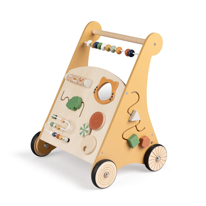 Loopstoeltje met activiteitenbord van hout, Wildlife by Sebra