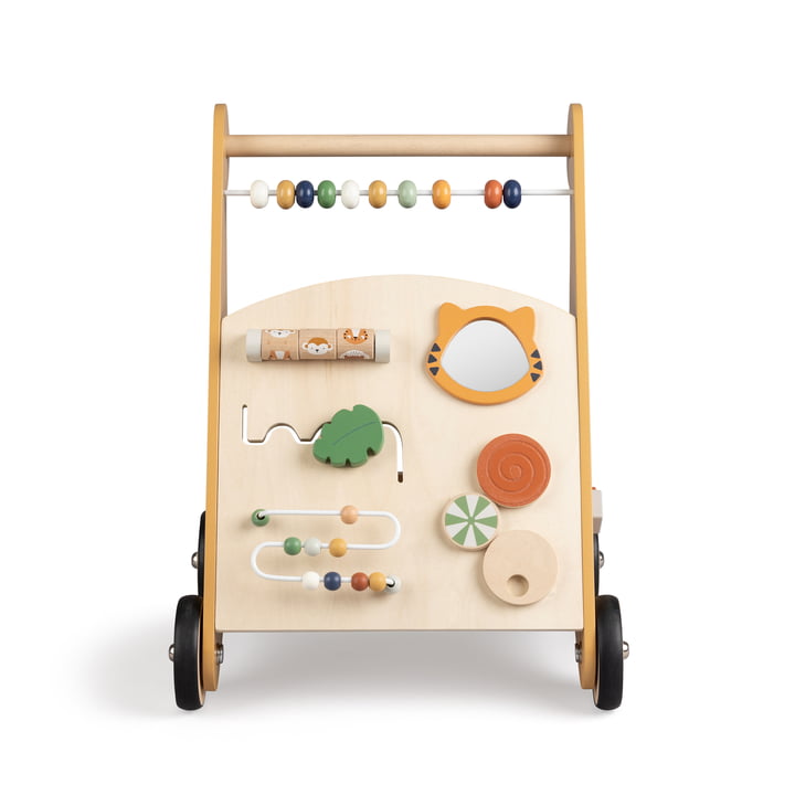 Loopstoeltje met activiteitenbord van hout, Wildlife by Sebra