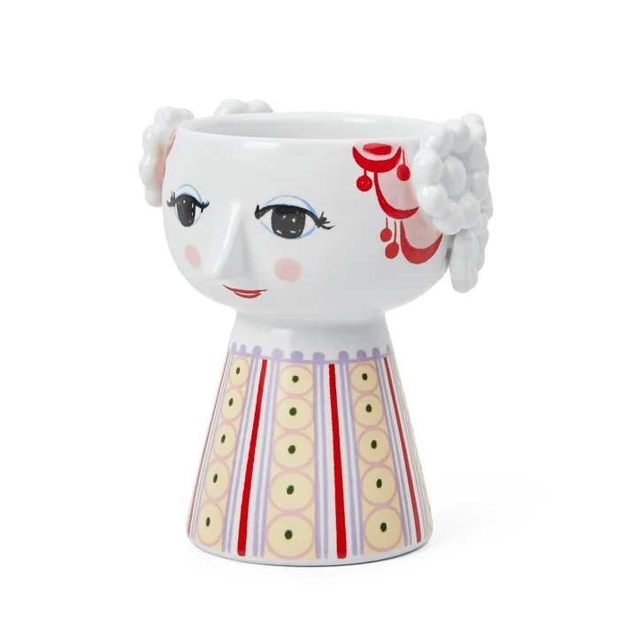 Bjørn Wiinblad Eva 9. - Kaarshouder H 5 x Ø 8 cm, lavendelblauw