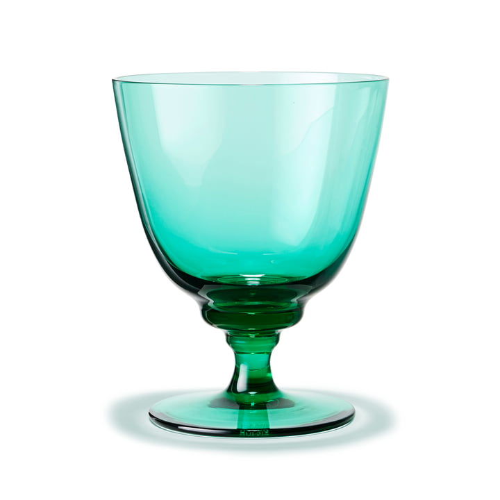 Flow Drinkglas met voet met Holmegaard in de kleur groen
