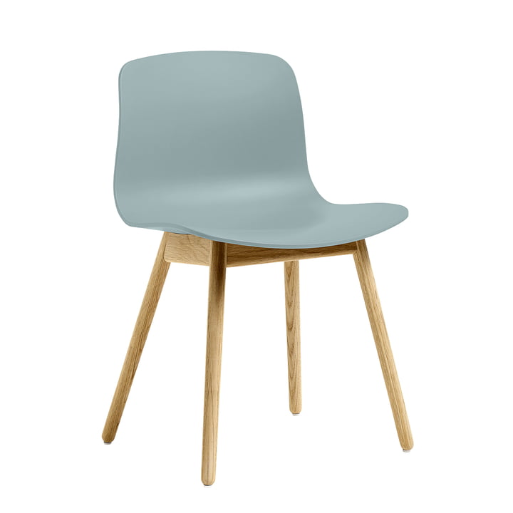 Hay - About A Chair AAC 12 , eiken gelakt / stofblauw 2. 0