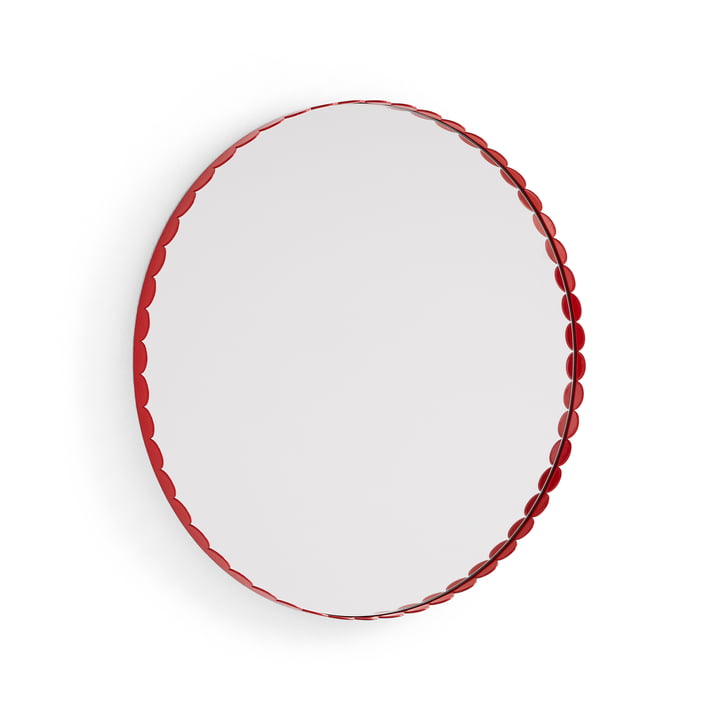 Arcs Spiegel, rond, rood van HAY