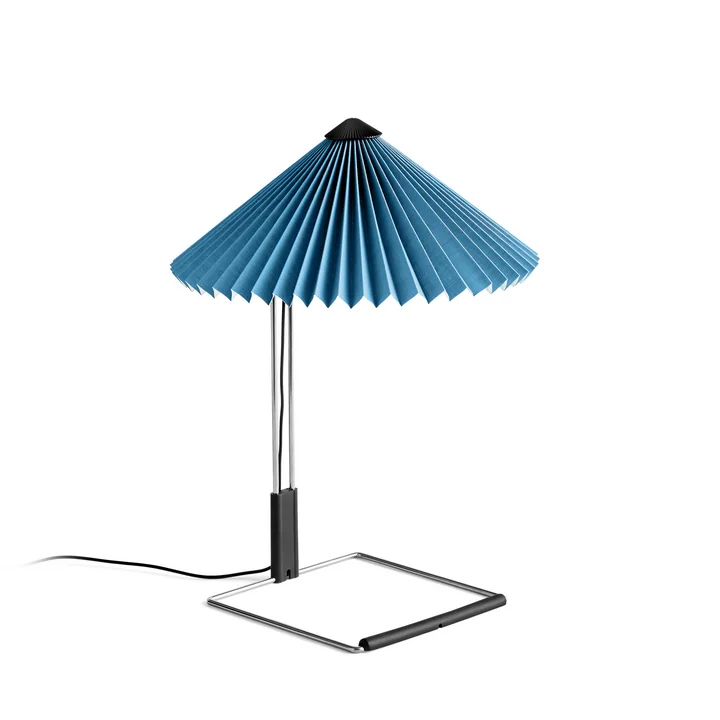 Matin LED tafellamp S, helder blauw / spiegel by HAY
