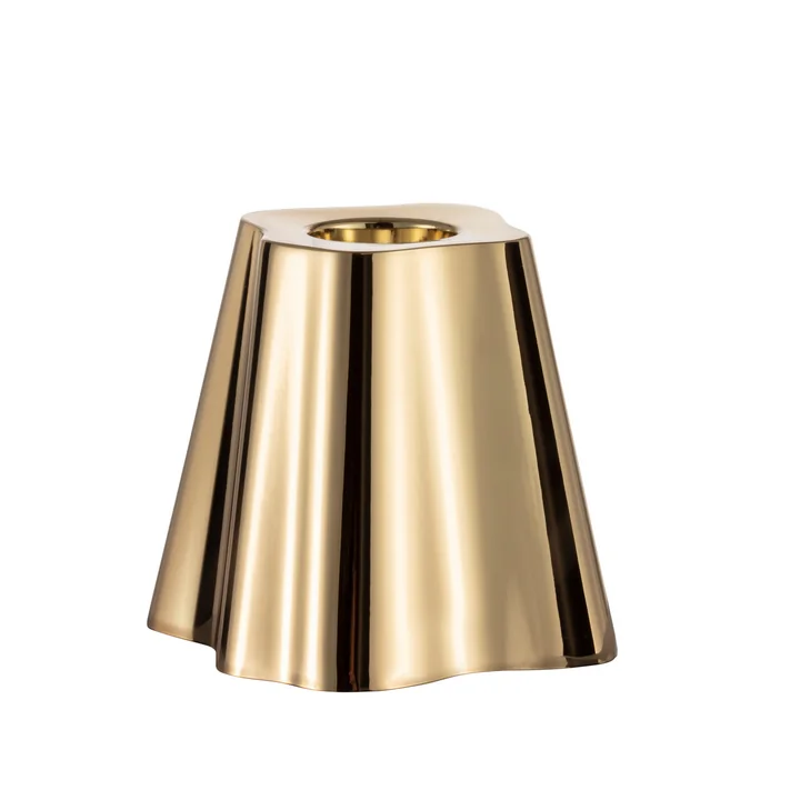 Aalto Kandelaar 65 mm, messing van Iittala