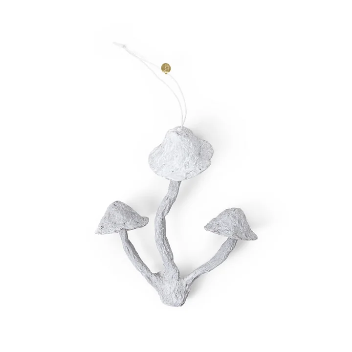 Mushroom Ornament van Ferm Living in de kleur faded white