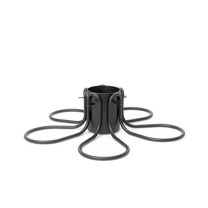 Flake Kerstboomstandaard van Ferm Living in de kleur zwart