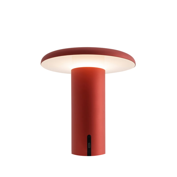 Takku Tafellamp LED, rood geanodiseerd van Artemide