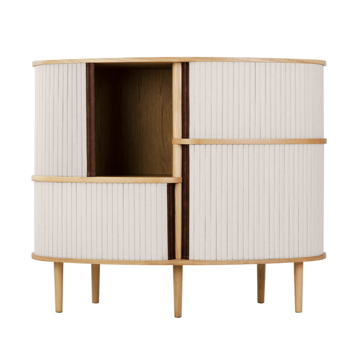 Audacious Highboard Ladekast van Umage in de uitvoering eiken naturel / white sands