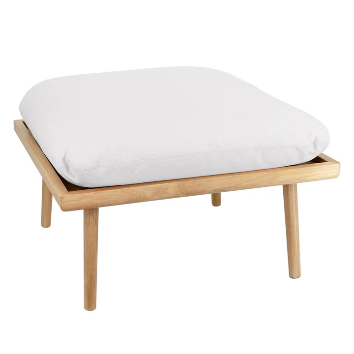 Lounge Around Shuffle Poef van Umage in de afwerking naturel eiken/sterling