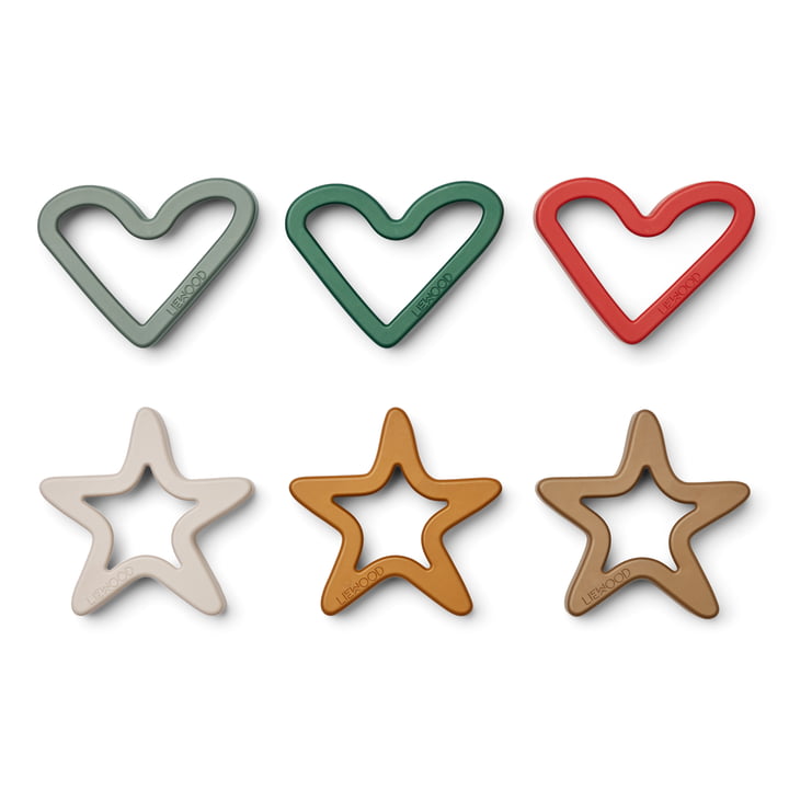 Svend Cookie cutters, Holiday, multi mix (set van 6) by LIEWOOD