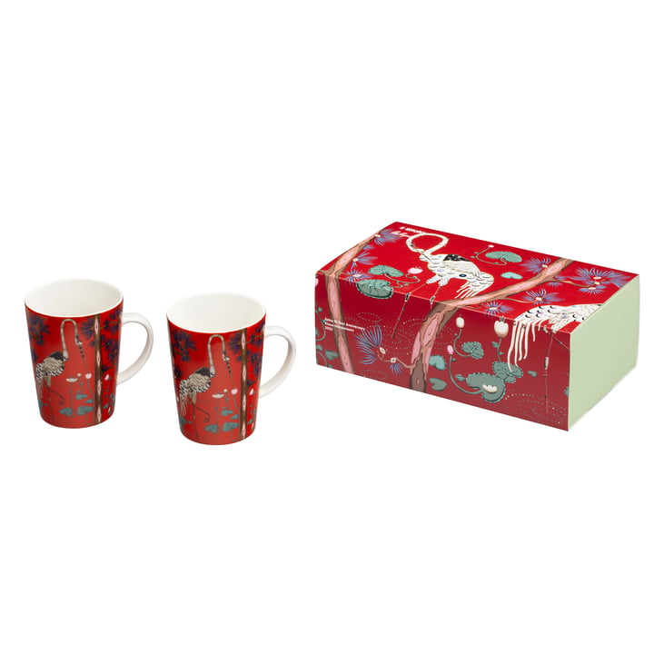 Iittala - Taika Mok met handvat 0,4 l Anniversary Edition geschenkverpakking, rood (set van 2)