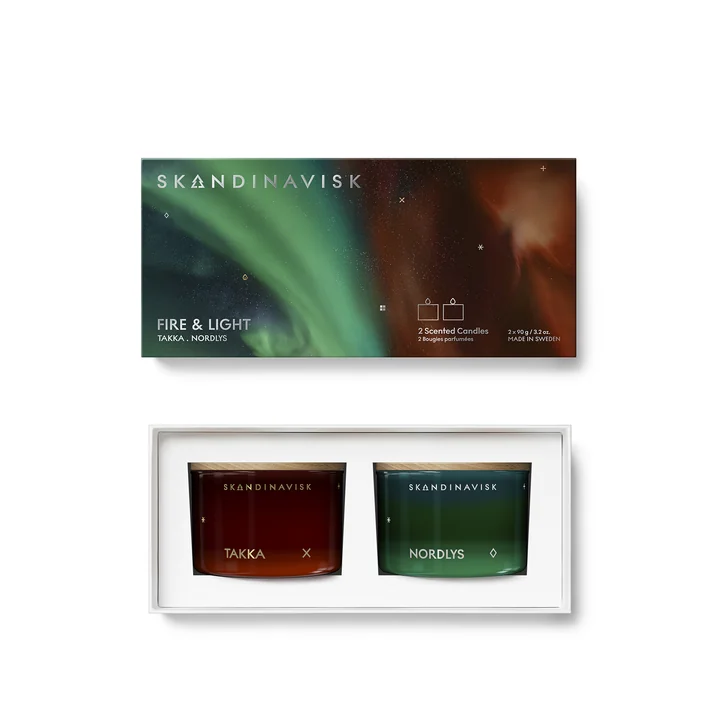 Kaarsenset Mini Vuur & Licht Set van 2 by Skandinavisk