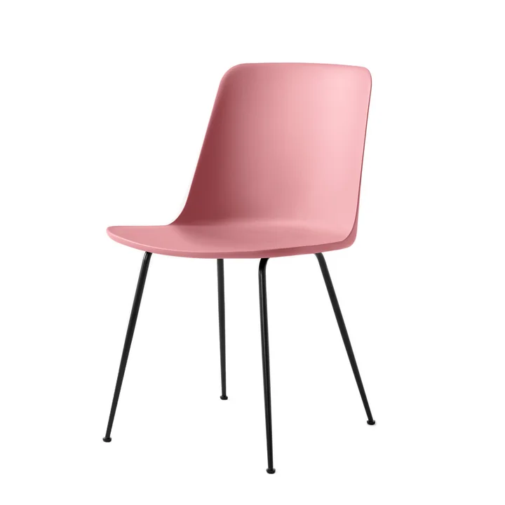 Rely Chair HW6, zachtroze / frame zwart van & Tradition