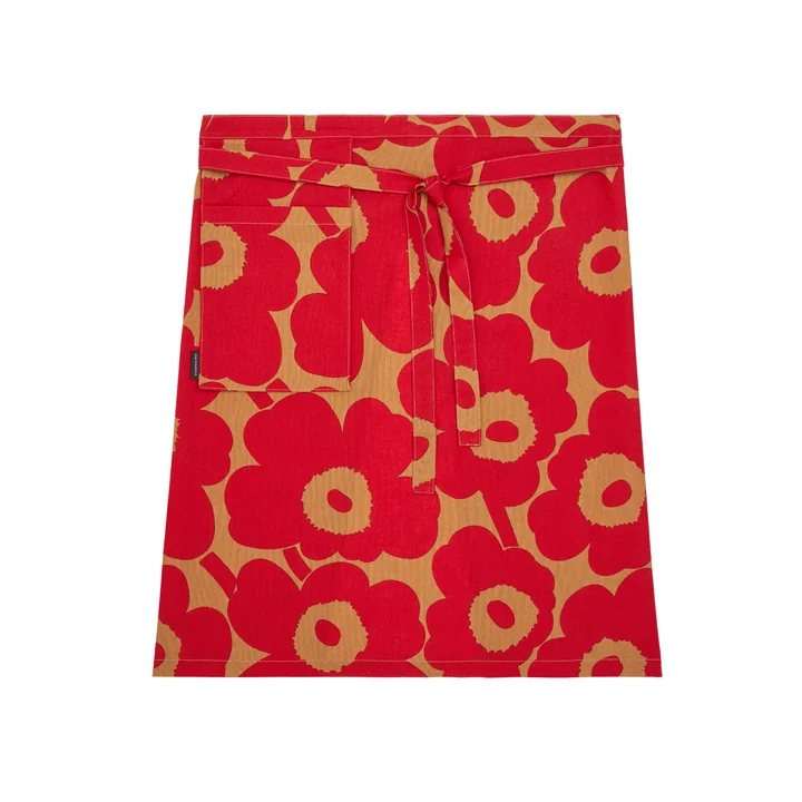 Marimekko - Pieni Unikko Schort, bruin / rood