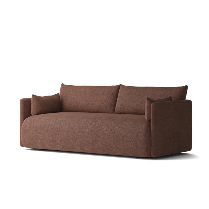 Audo - Offset Sofa , 2-zitter, bordeaux ( Audo Bouclé 08)