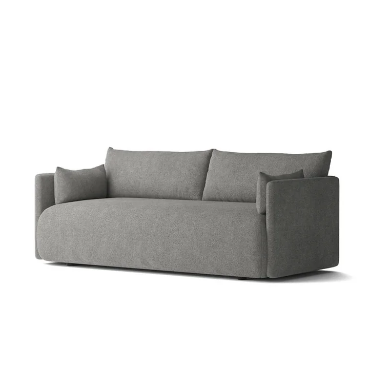 Audo - Offset Sofa , 2-zits, donkergrijs ( Audo Bouclé 16)
