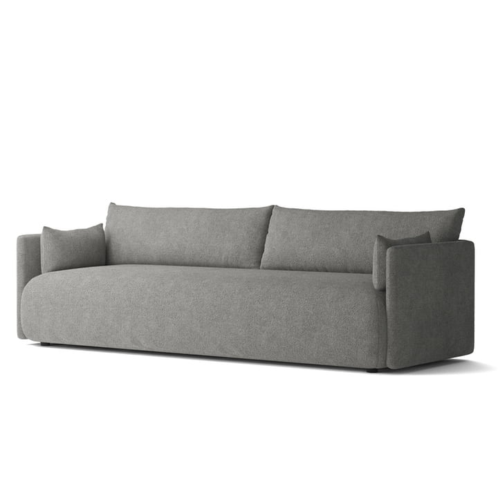 Audo - Offset Sofa , 3-zitter, donkergrijs ( Audo Bouclé 16)