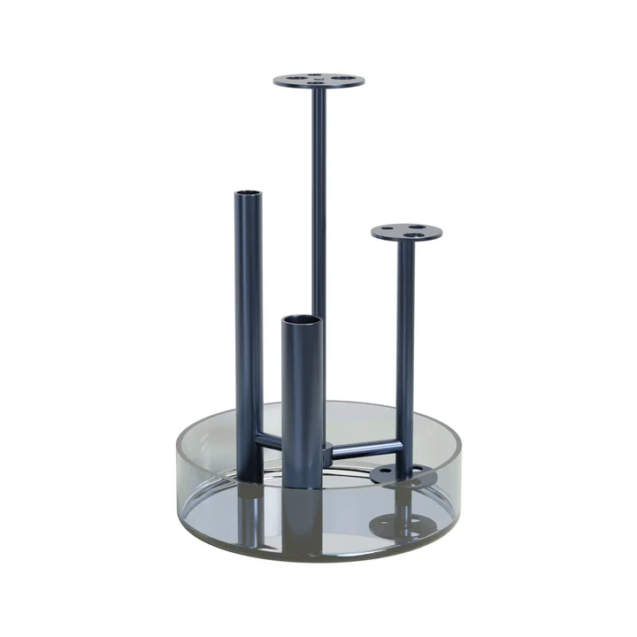 Ikeru Vaas Low van Fritz Hansen in de kleur schemerblauw