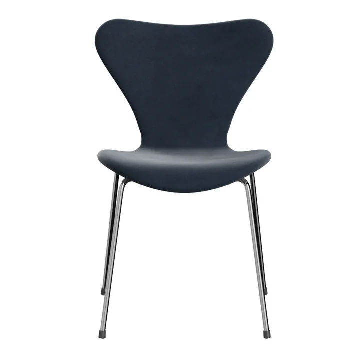 Fritz Hansen - Serie 7 stoel, bekleed, Belfast grijsblauw, chroom