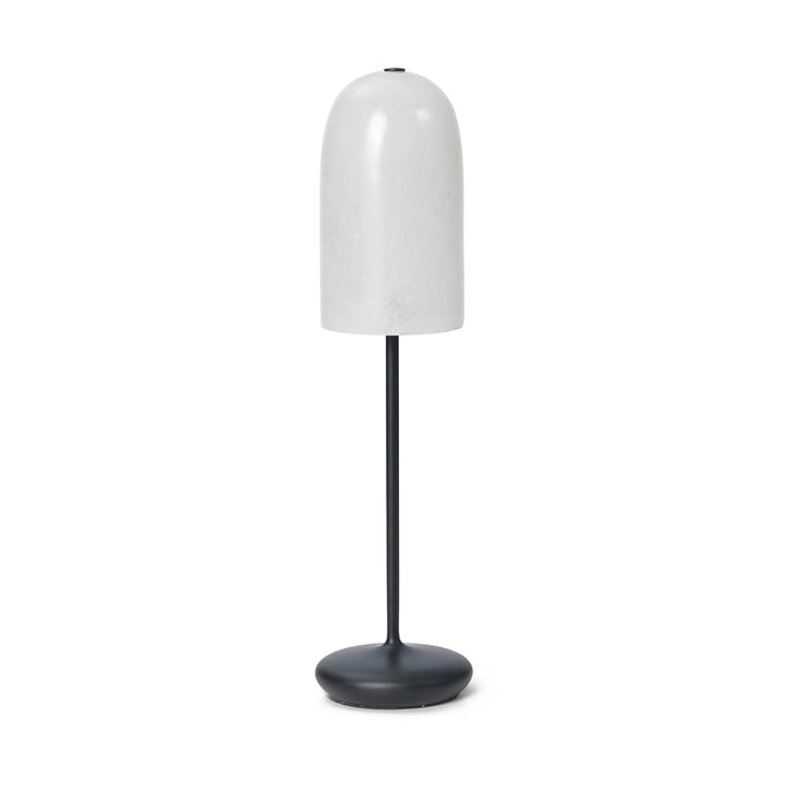 ferm Living - Gry LED Batterij Tafellamp, zwart / doorschijnend