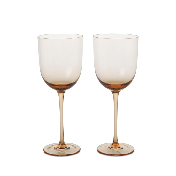 Host Wit wijnglas, blush (set van 2) van ferm Living