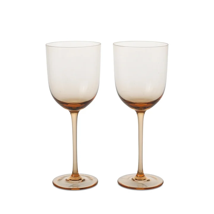 Host Wit wijnglas, blush (set van 2) van Ferm Living