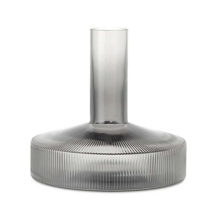 Ripple 1. Wijnkaraf, 1 l, gerookt grijs by Ferm Living