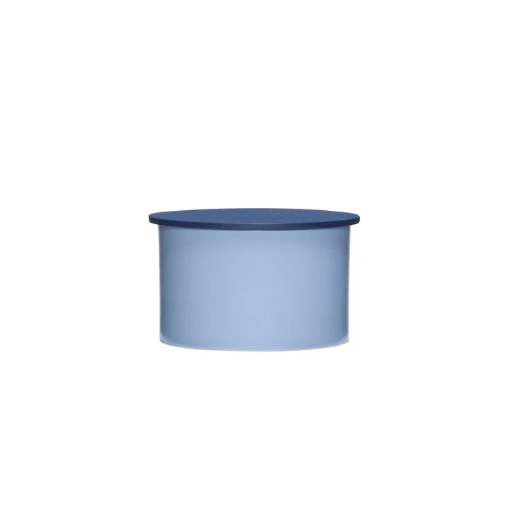 Hübsch Interior - District Opbergdoos, klein, blauw/donkerblauw