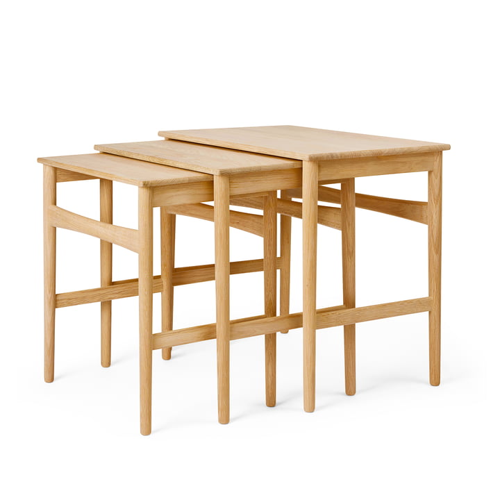 Carl Hansen - CH004 Nesting Tables, eik geolied (set van 3)