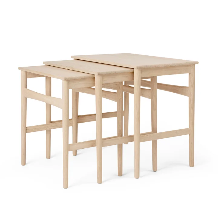 Carl Hansen - CH004 Nesting Tables, eik gezeept (set van 3)