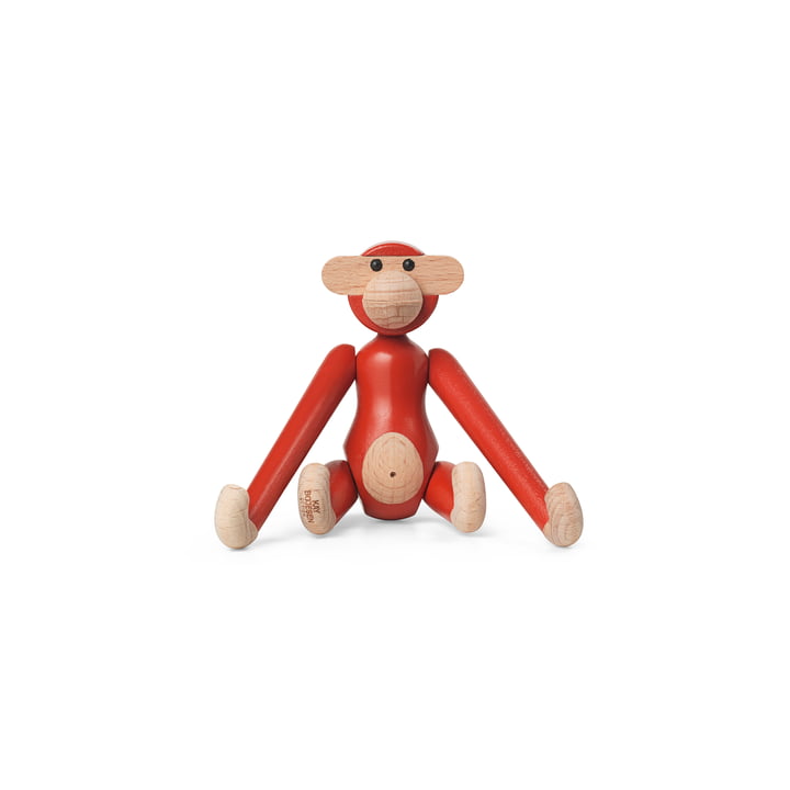Kay Bojesen - Houten aap mini, vintage rood