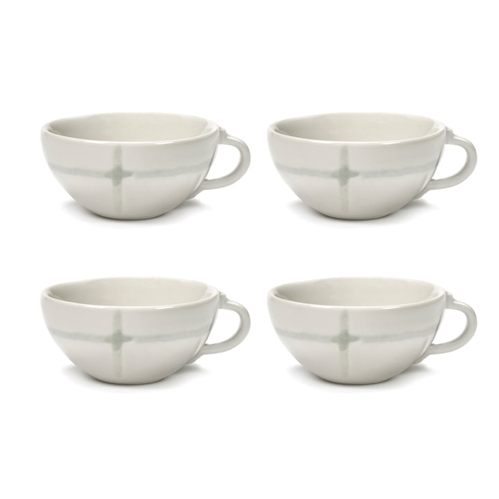 Zuma Espresso Kopje van Kelly Wearstler, Zout / wit (set van 4) by Serax